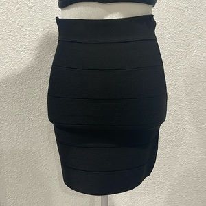 Black bandage skirt